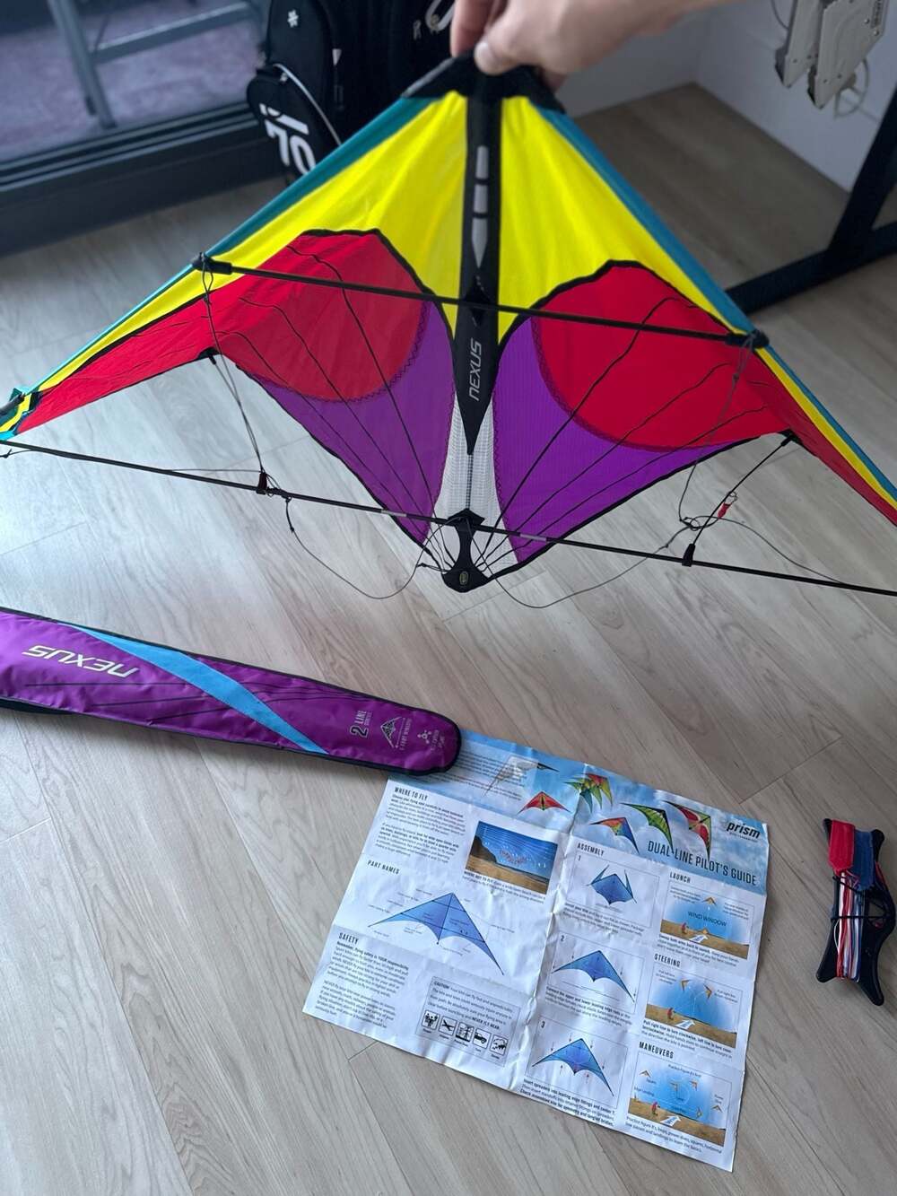 Prism Nexus 2-Line Stunt Kite Sky Candy 60" Wingspan - Picture 7 of 9